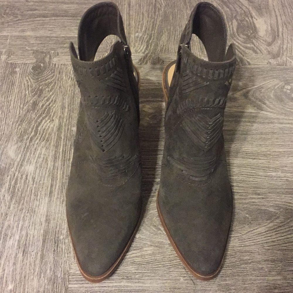 Vince Camuto Open Heel Booties